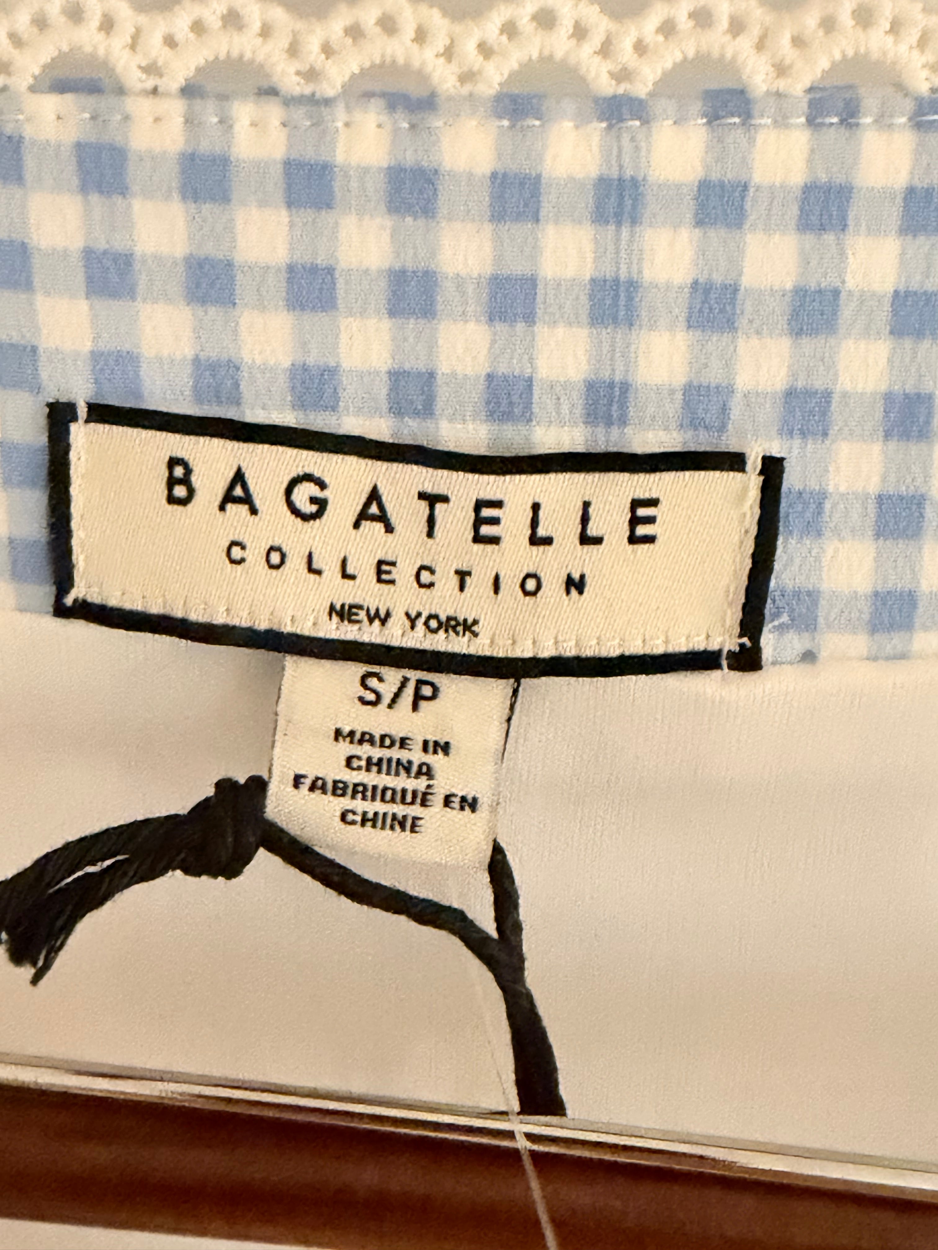Bagatelle Blue Gingham Blouse